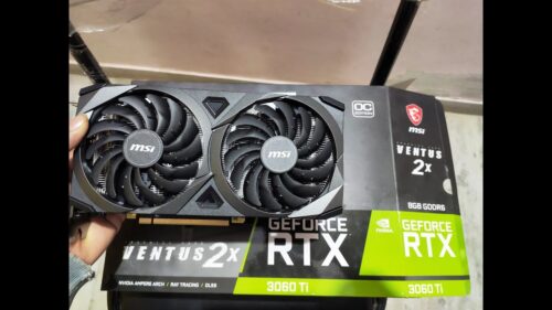 VGA MSI Ventus 2x RTX3060TI 8GB GDDR6 LHR کارت گرافیک ام اس ای وینتوس ۲ایکس ۳۰۶۰تی ای ۸گیگابایت